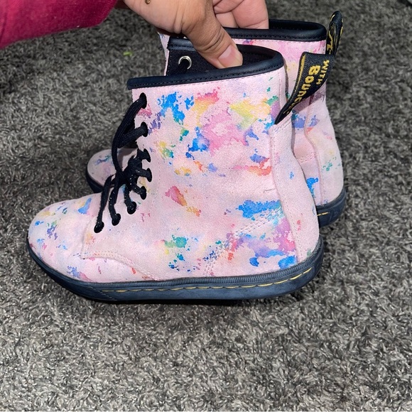 Dr. Martens SHERIDAN WOMEN'S CONFETTI SUEDE CASUAL BOOTS Sz 6 - Picture 5 of 9